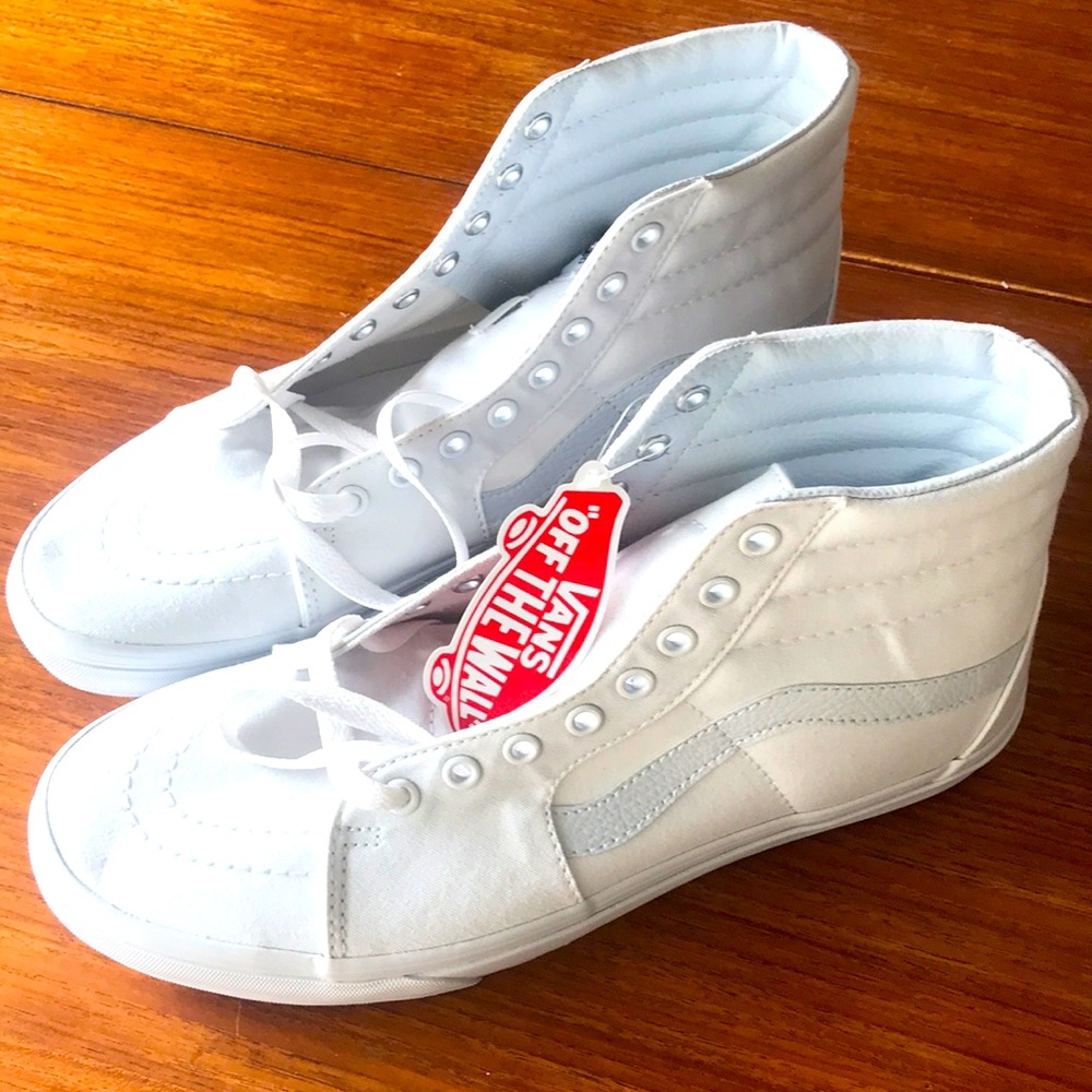 White Vans Sk8 size 9.5